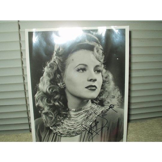 ann jeffreys autographed 8 x 10 photo
