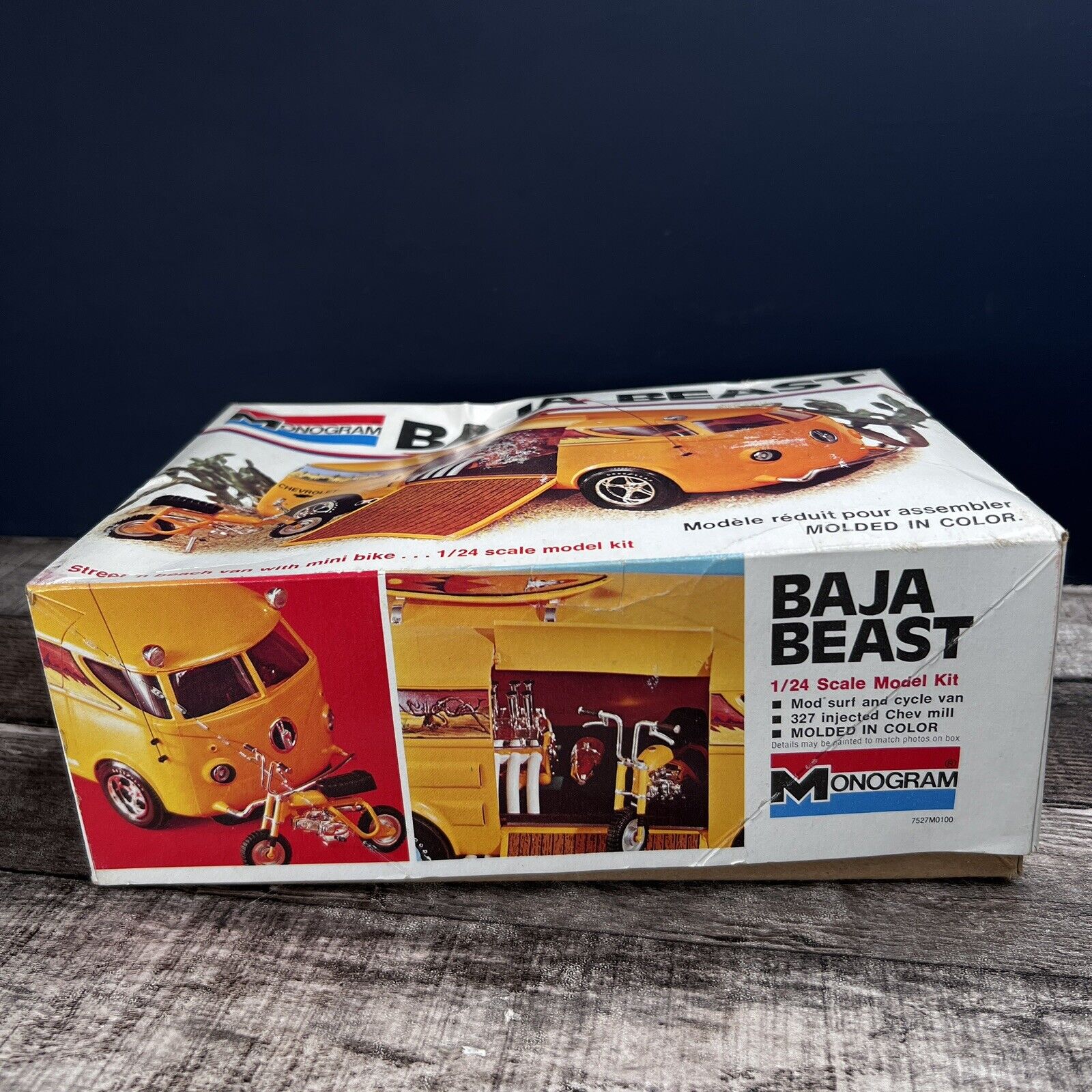 VTG Baja Beast Monogram 7527 Model Kit 1:24 1973 Yellow OPEN BOX