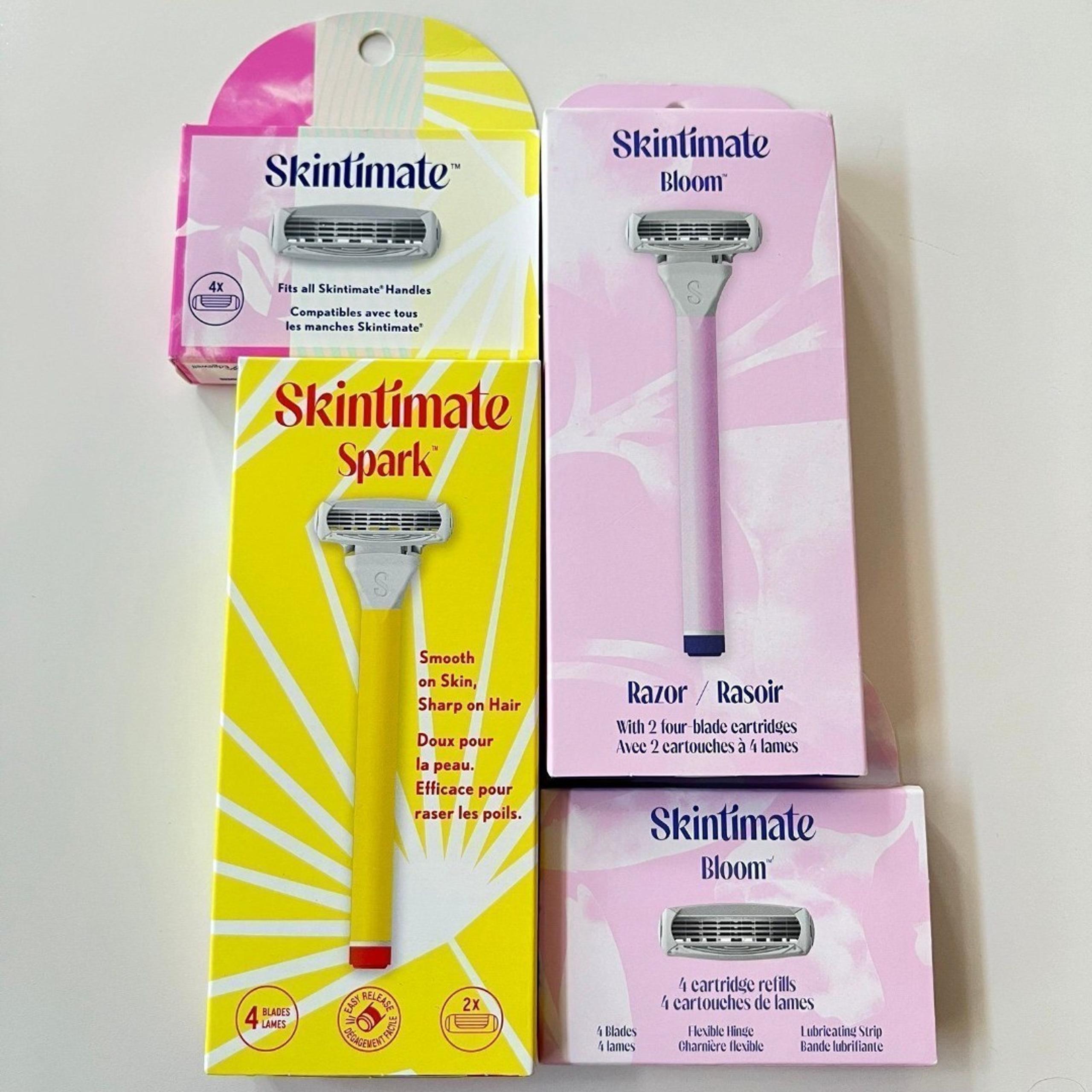 Skintimate Spark + Bloom Razors & Refills - Bundle of 4