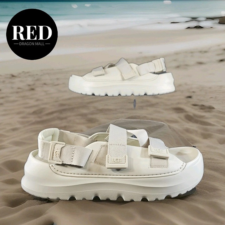 UGG Stratus Sandals Shaded Sea Salt Strap Slides - Men's Size 11
