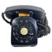 vintage black Western Electric rotary telephone