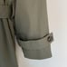 Olive Green Double-Breasted Trench Coat