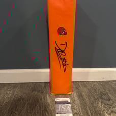 DAVID NJOKU SIGNED CLEVELAND BROWNS TOUCHDOWN PYLON RARE JSA COA AUTOGRAPH MIAMI