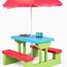 picnic table set with umbrella for kids