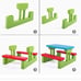picnic table set with umbrella for kids