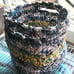 Handmade crocheted bathroom laundry hamper toy Rag rug plastic bag tote Handmade