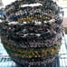 Handmade crocheted bathroom laundry hamper toy Rag rug plastic bag tote Handmade