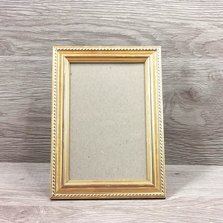 Photo Frame Ornate Golden Table Top Wall Mount Picture Display Home Décor Gift