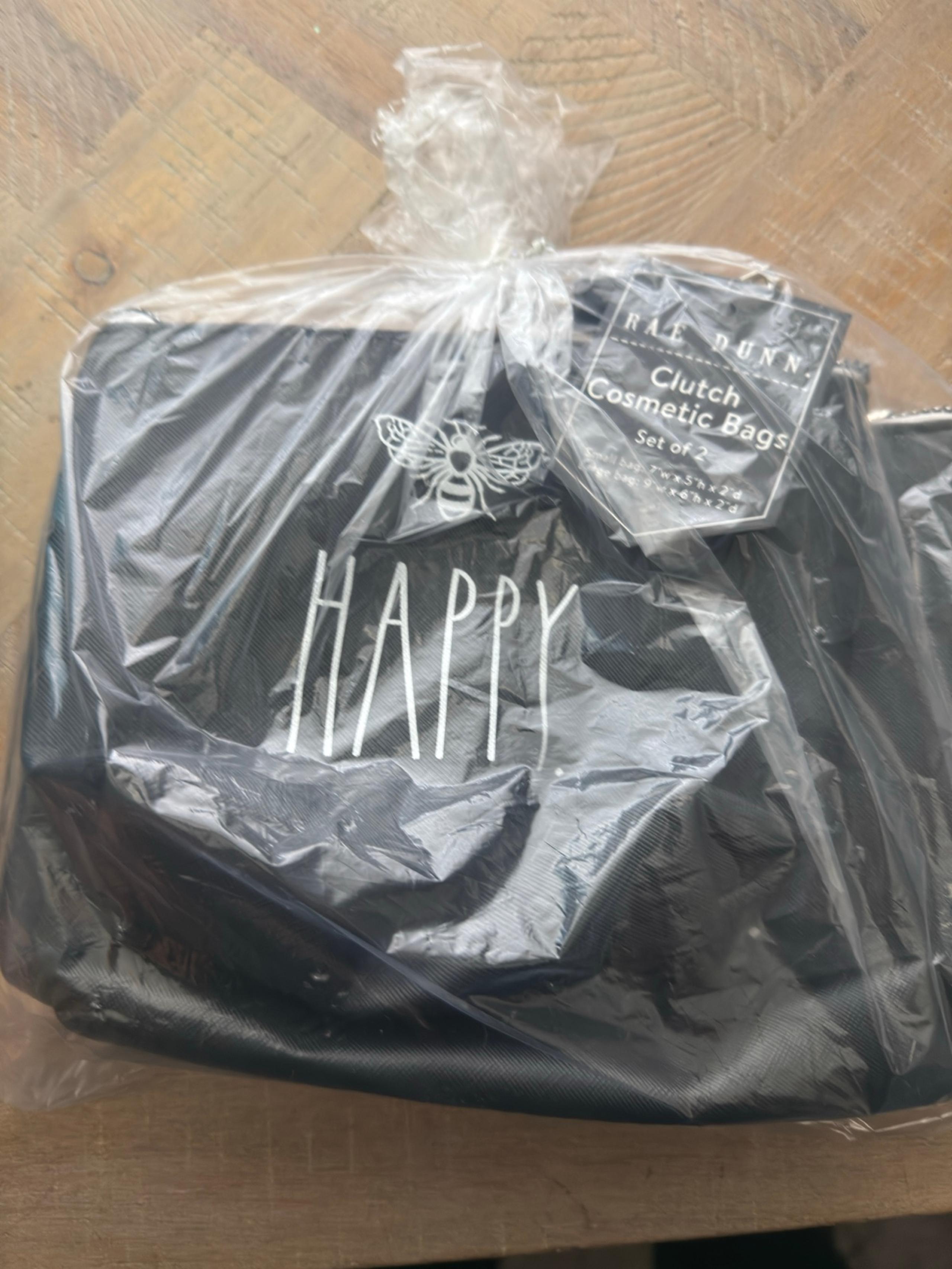 Rae Dunn Cosmetic 2 pk Bags