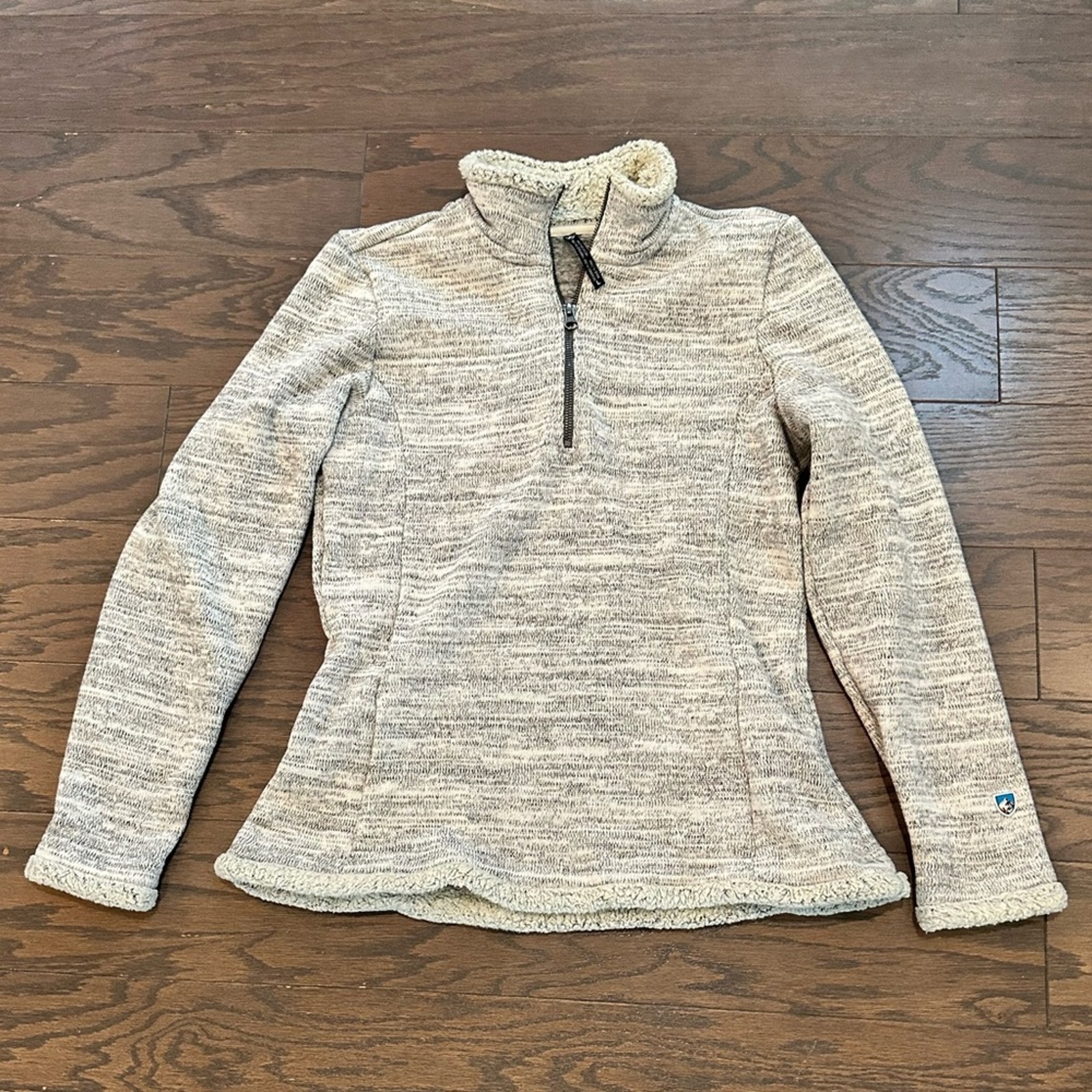 KUHL Women's Alaska 1/4 Zip - Ash - Heathered Gray Size Large