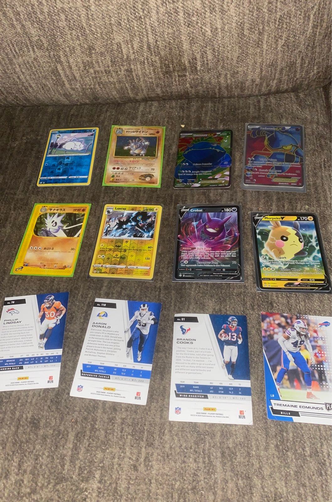 japanese Pokemon cards and football card
