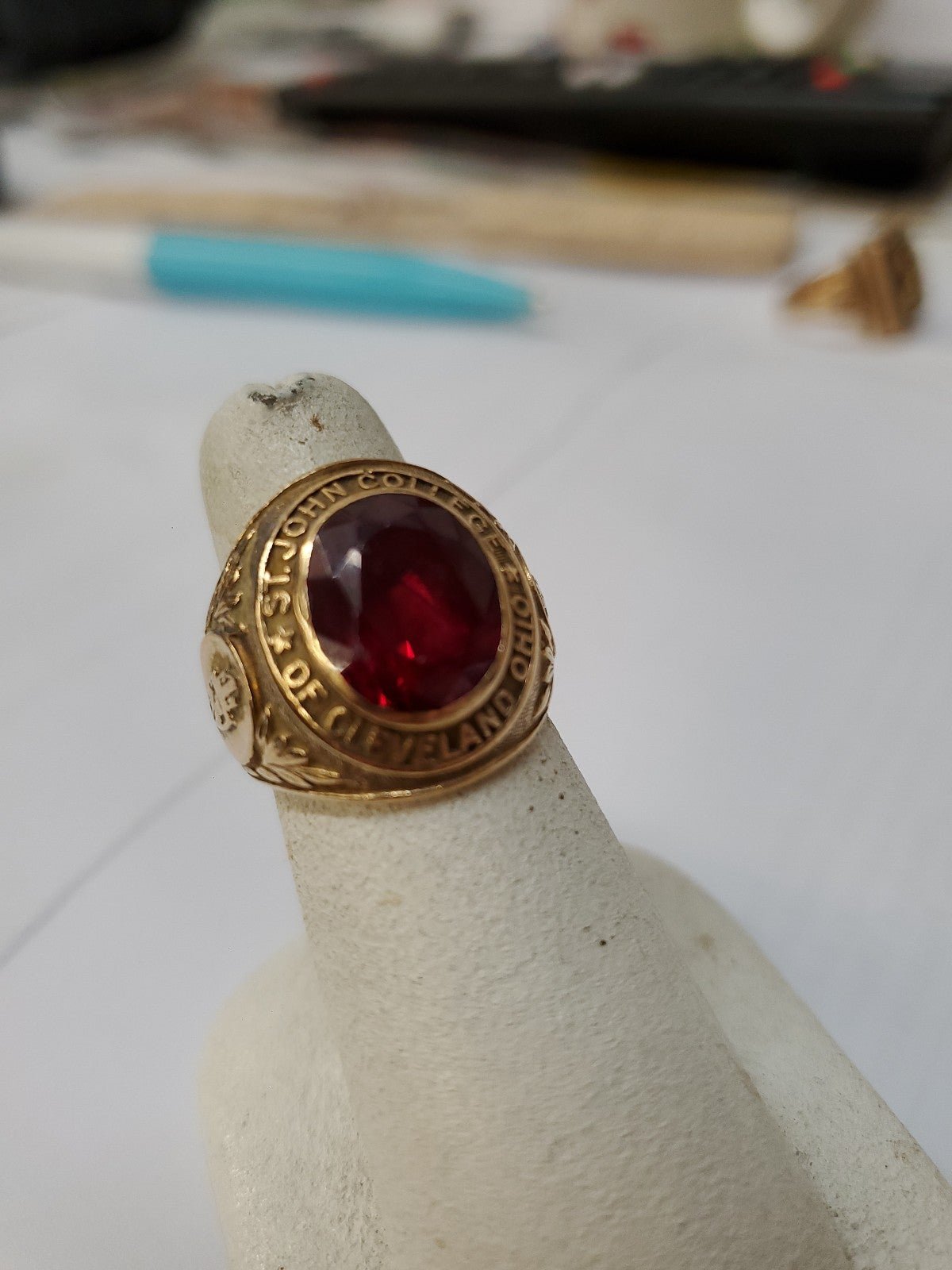 1957 vintage 10kt Gold college Ring, 12.5gr