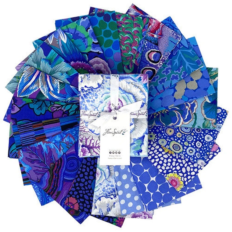 Kaffe Fassett Classics Plus - 20pc Fat Quarter, Lake collection.