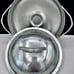 MCM~Vintage Farber & Shlevin Atomic Starburst Aluminum Casserole with Lid