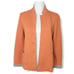 Eileen Fisher Orange Felted Merino Wool Doubleknit Blazer Jacket Raw Hems XS