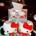 Hello Kitty christmas mug and salt and pepper shaker