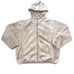 Zyia Active Womens Sherpa Jacket Fleece Athletic Full Zip Gray Hooded Medium