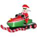 Santa Claus Driving Snowmobile Christmas Decoration