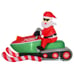 Santa Claus Driving Snowmobile Christmas Decoration