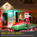 Santa Claus Driving Snowmobile Christmas Decoration