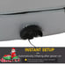 Santa Claus Driving Snowmobile Christmas Decoration