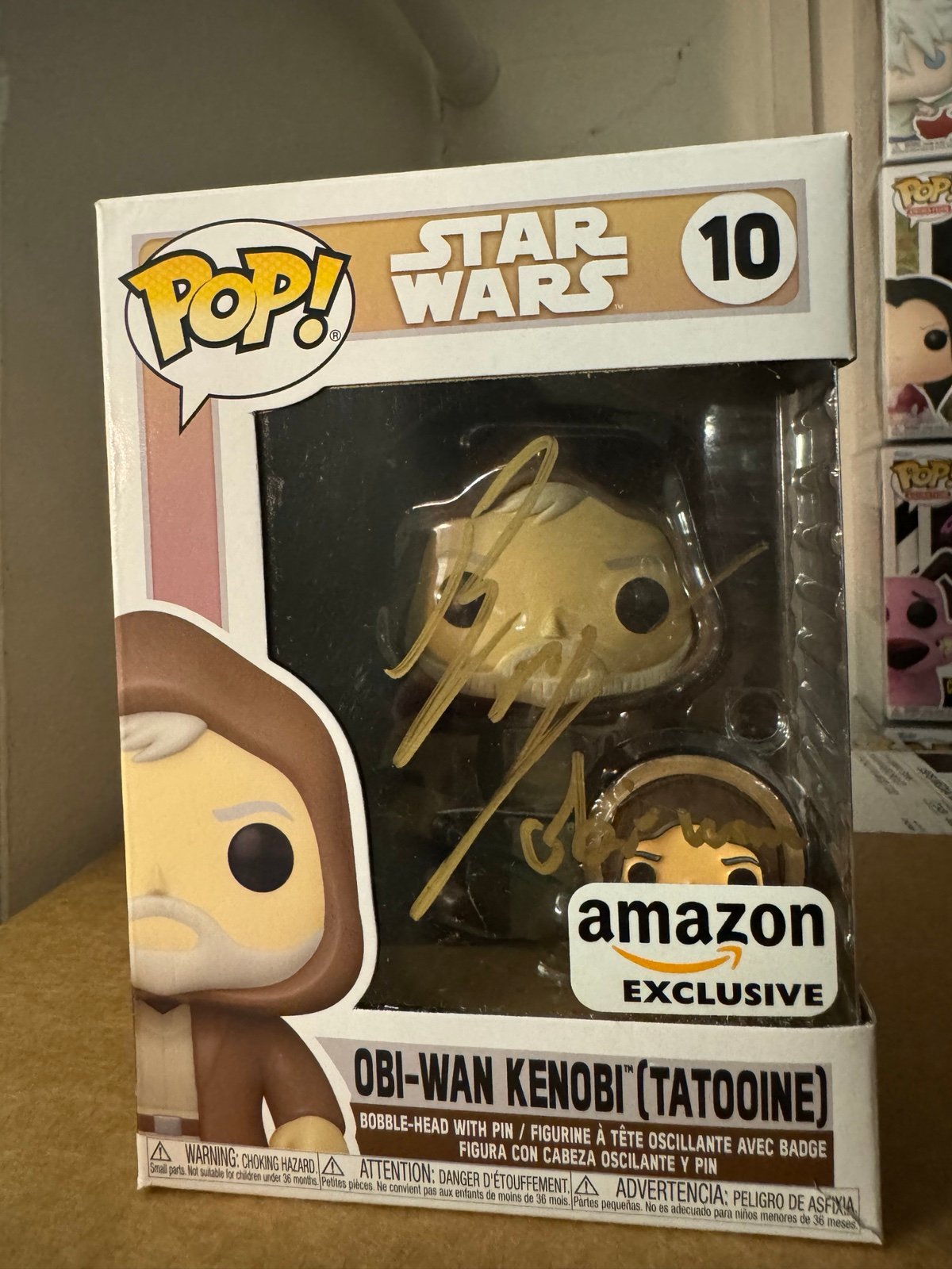 Obi wan kenobi funko pop signed by ewan mcgregor NYCC