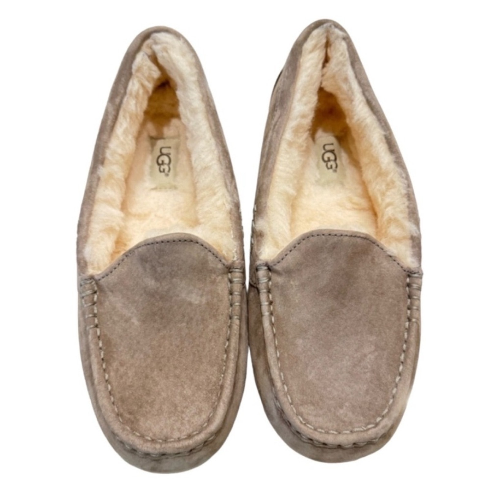 UGG Women's Ansley Slippers Slip On Shoes Suede Light Taupe Sz 8