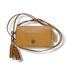 Coach Legacy Penny Crossbody Bag No. 19914 Mustard Yellow Golden Small Purse