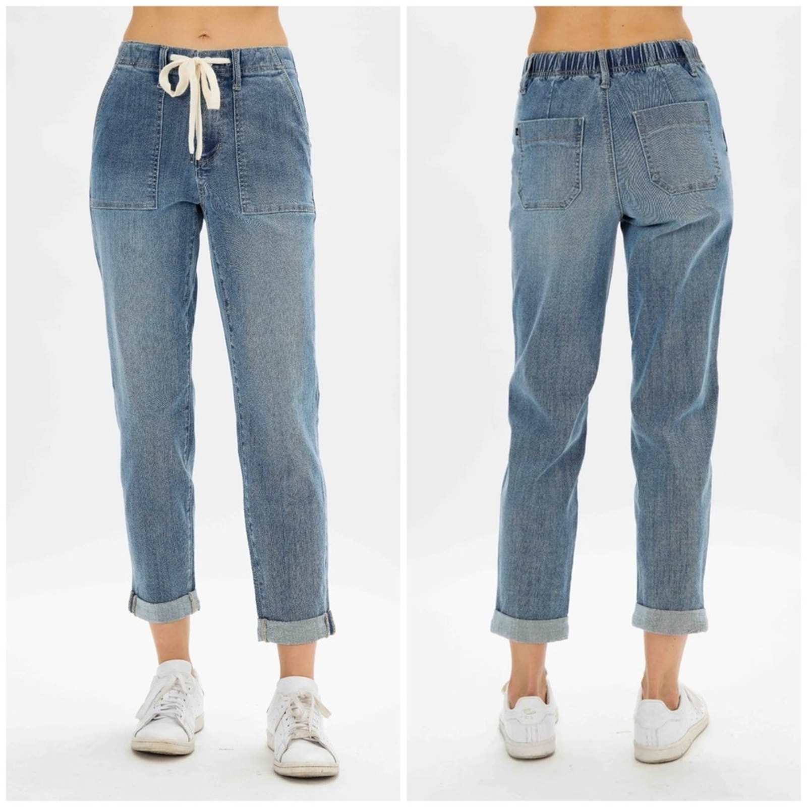 Judy Blue High Waist Pull On Jogger Denim Jeans 20W NWT JB88496