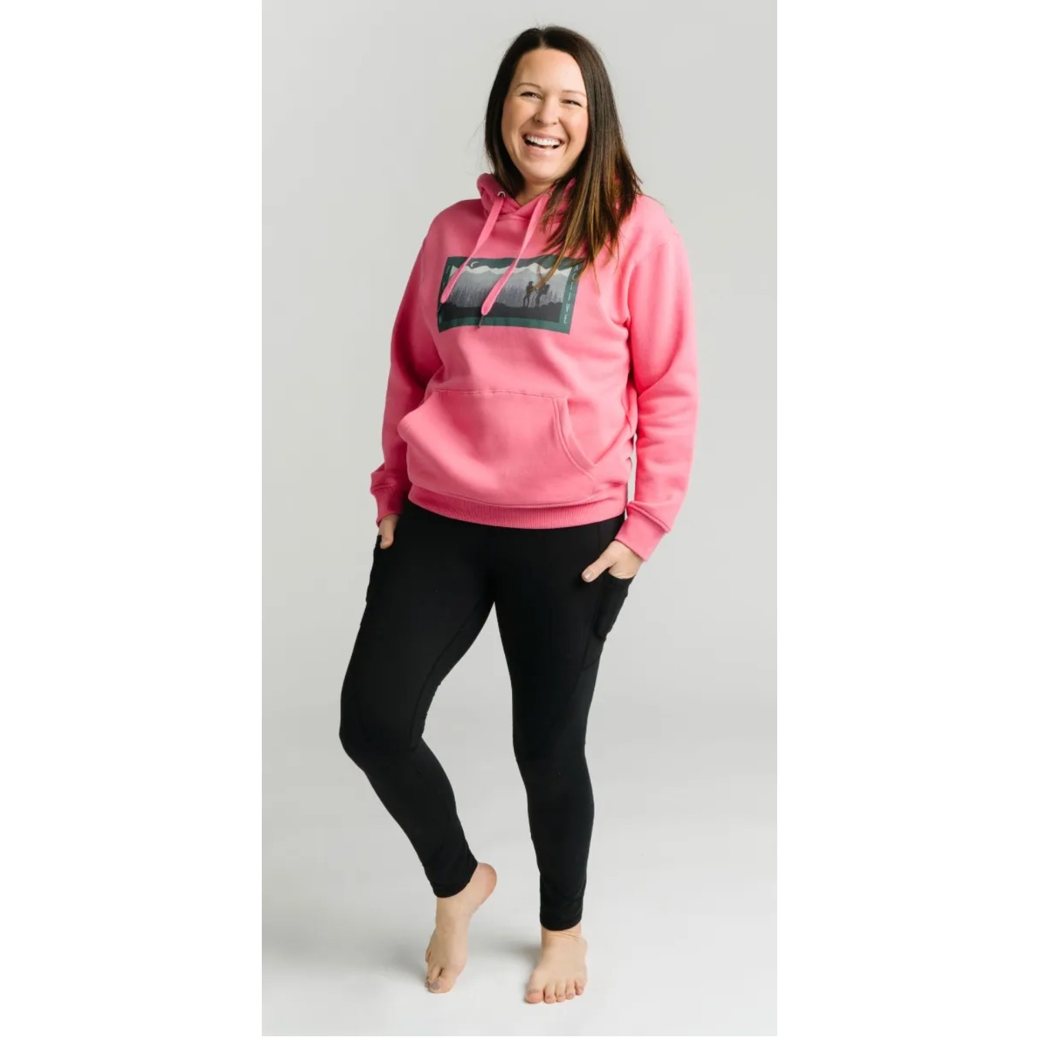 ZYIA Active Azalea Pink Hiking Pocket Hoodie Womens Plus Size XXL New Pullover