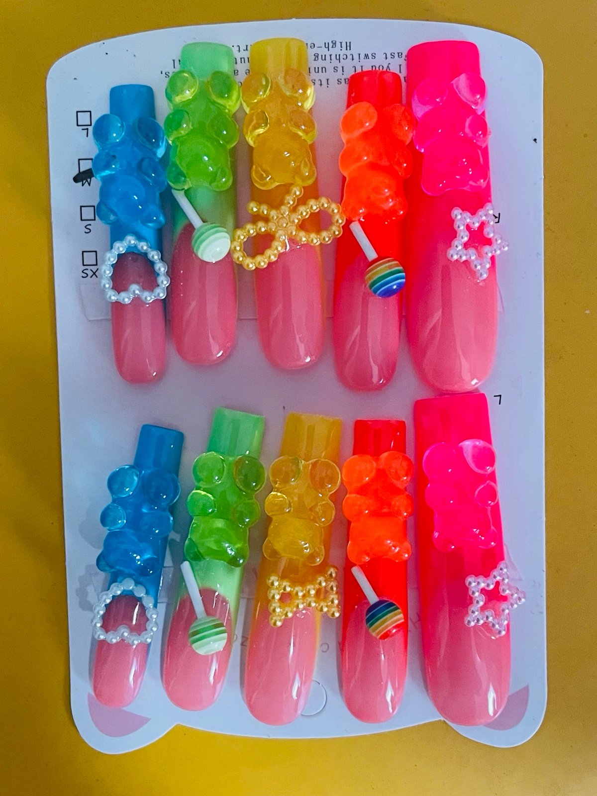 Gummy Bear Press On Nails