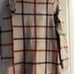 HALSTON Plaid Coat