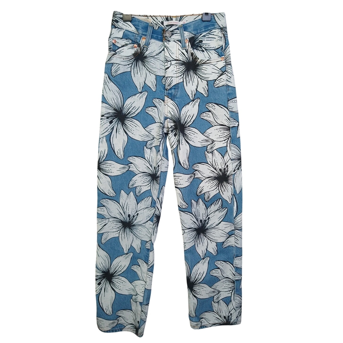 Levi's x Farm Rio Ribcage Cropped Jeans Women's 24 High Rise Denim