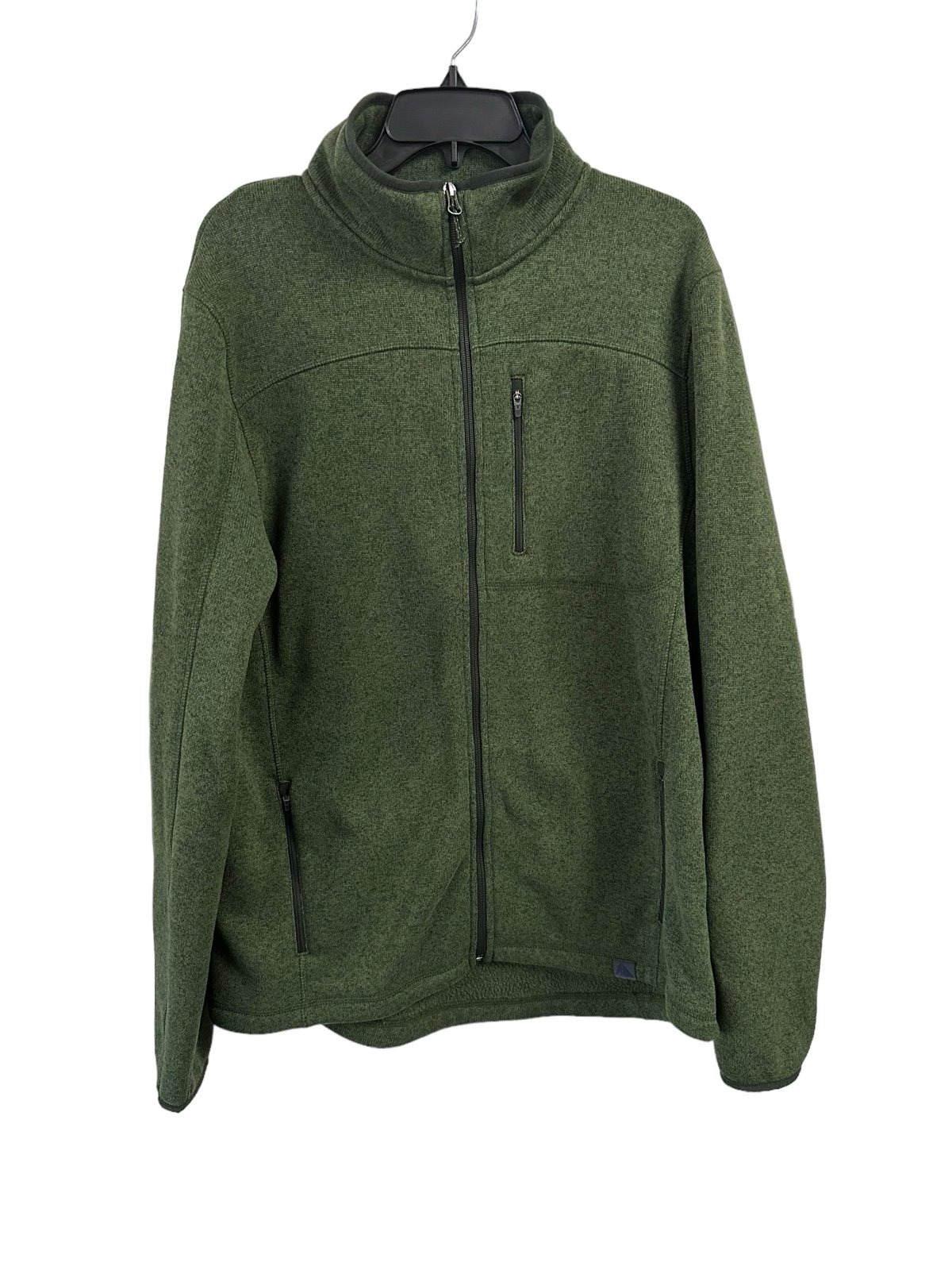 LLBean Men’s green fleece Slightly fitted Size Large tall