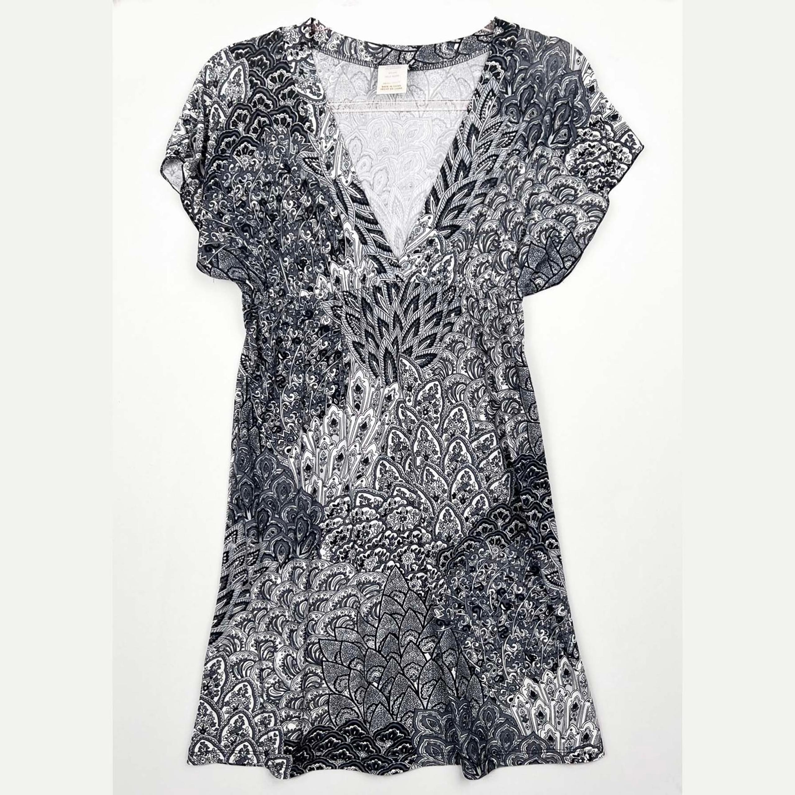 Paisley Cover-Up Babydoll Dress Size Small