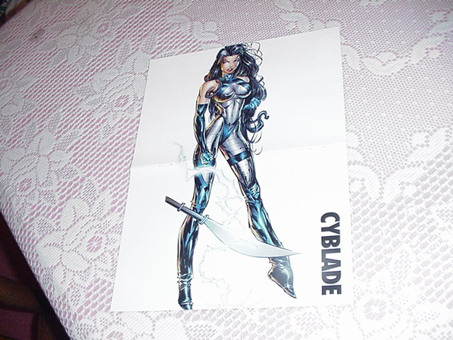 Cyberforce Poster # 1 Cyblade Marc Silvestri Art Very Rare!