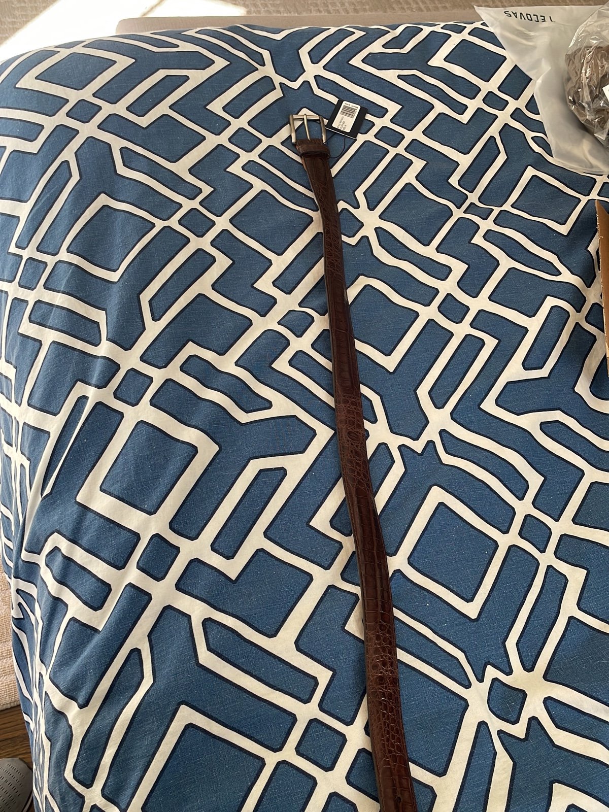 Peter millar crocodile belt