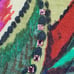 DESIGUAL Knit wool chiffon mix turtleneck tunic Sweater Multicolor Jumper Size L