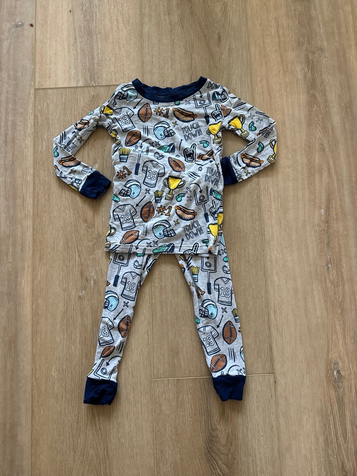 2T Little Sleepies OG Game Day Football Two Piece Jammie’s