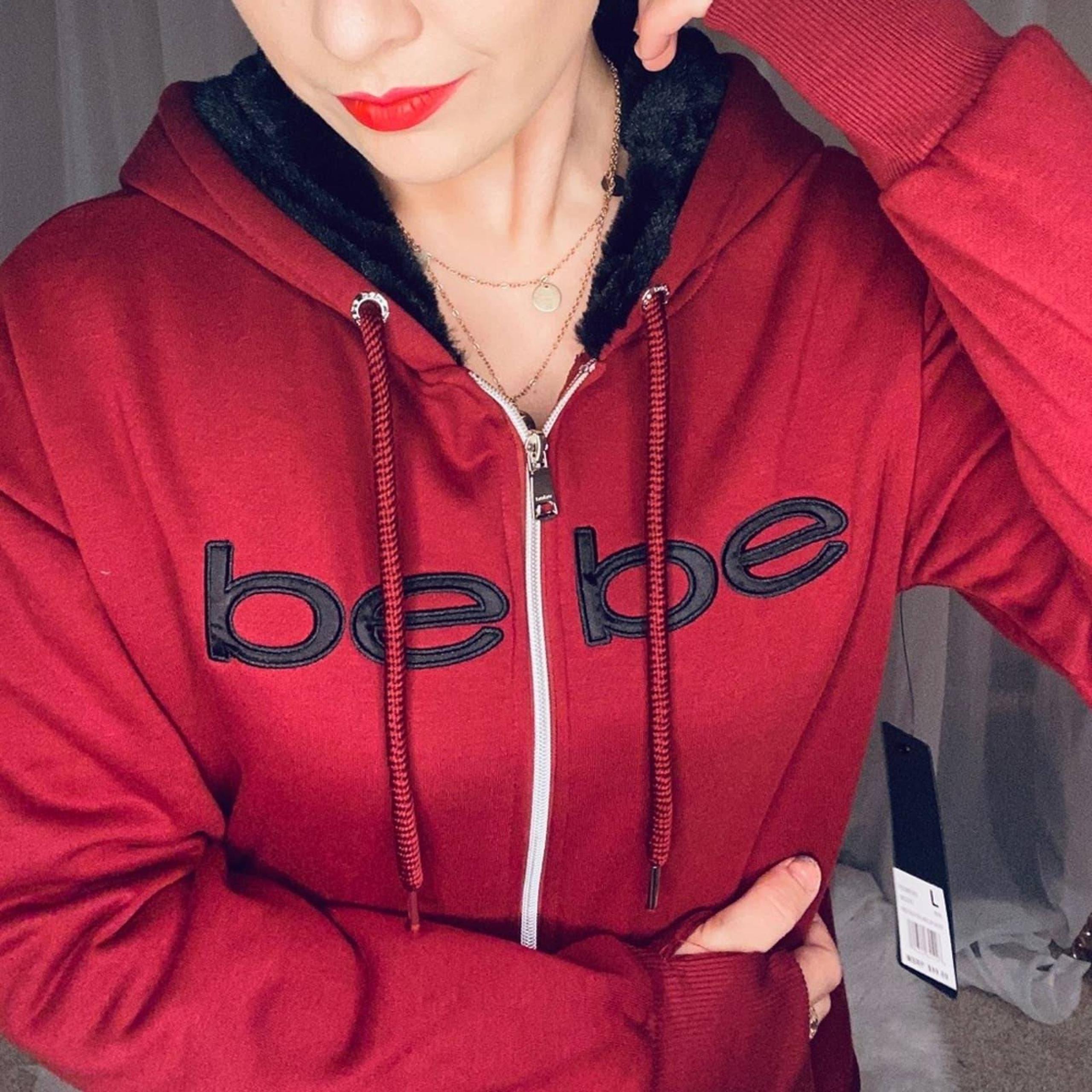 NWT Bebe Sport Hoodie with FUR