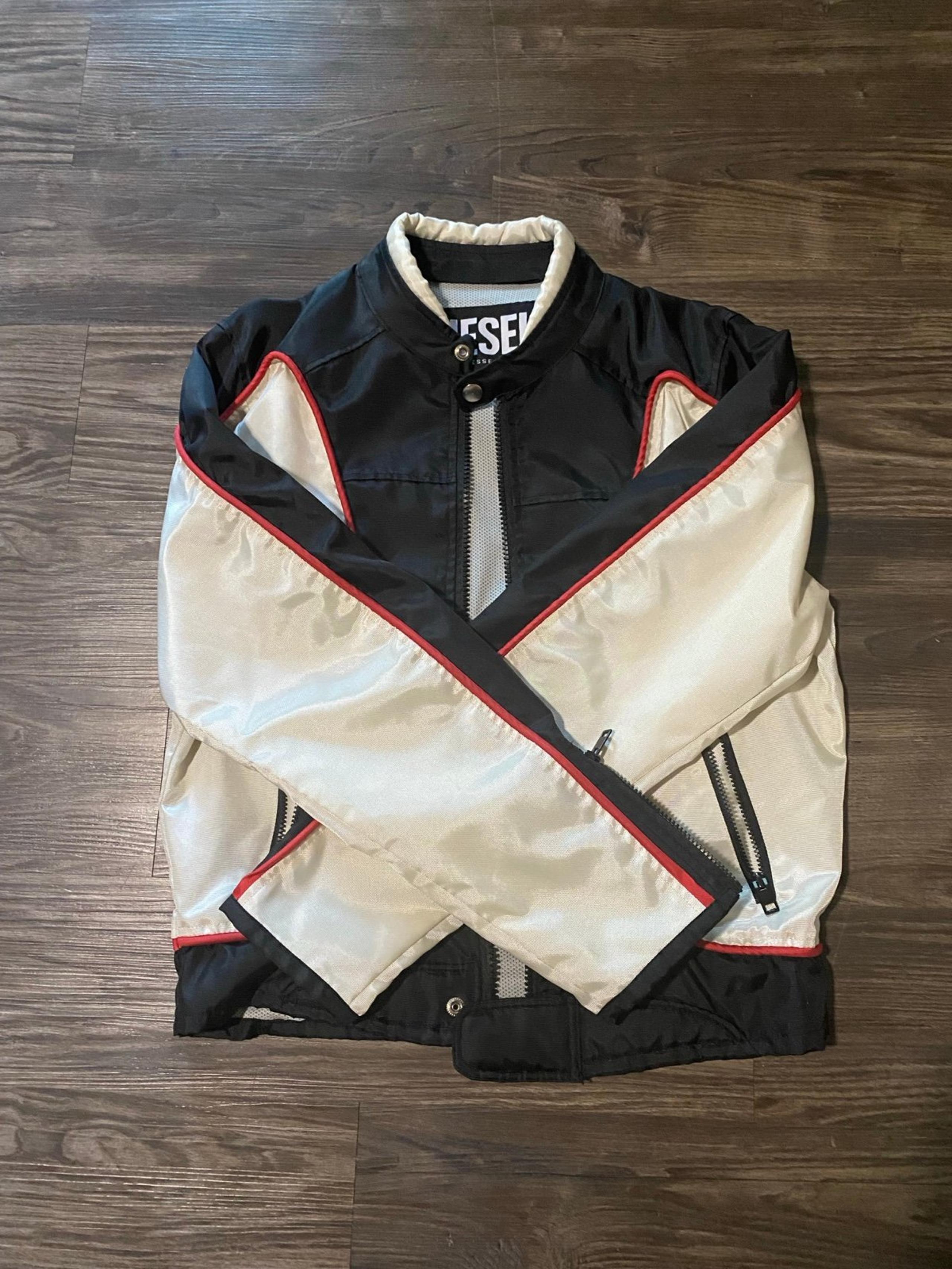 DIESEL J-Blink Unisex: 90’s Biker Jacket In Waterproof Nylon