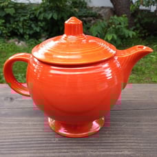Vintage Red Fiesta Medium Teapot