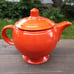Vintage Red Fiesta Medium Teapot