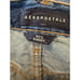 Aeropostale Distressed 90's Baggy Button Fly Jeans Womens 18R 35x31 ripped