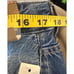 Aeropostale Distressed 90's Baggy Button Fly Jeans Womens 18R 35x31 ripped