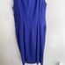 Armani Collezioni Royal Blue Sleeveless Ruched Tank Dress 12