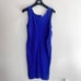 Armani Collezioni Royal Blue Sleeveless Ruched Tank Dress 12