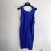 Armani Collezioni Royal Blue Sleeveless Ruched Tank Dress 12