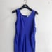 Armani Collezioni Royal Blue Sleeveless Ruched Tank Dress 12