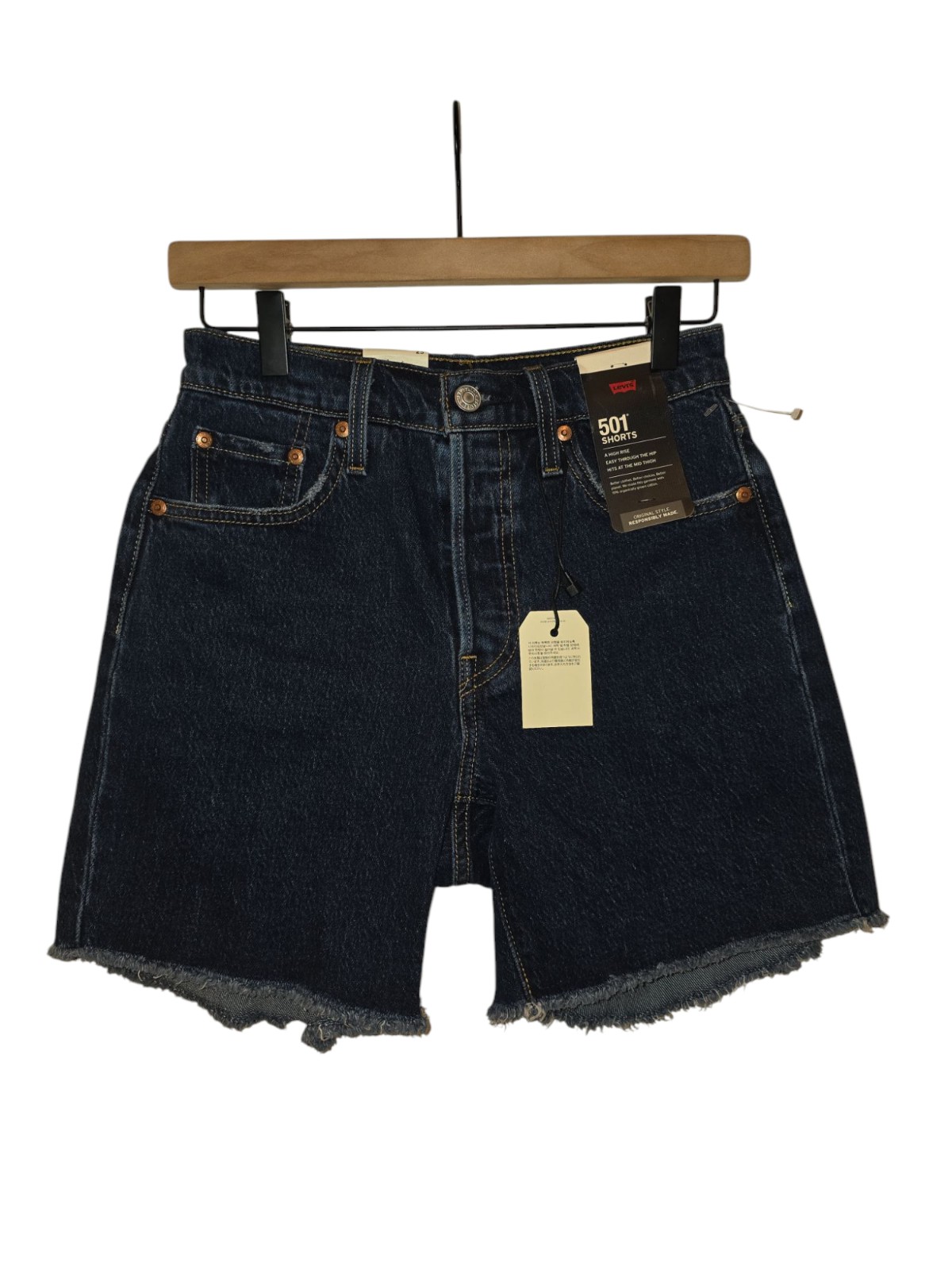 Levi's, NWT, 501 Jean Shorts, Levi's Premium, A High Rise, Dark Denim, Women's25